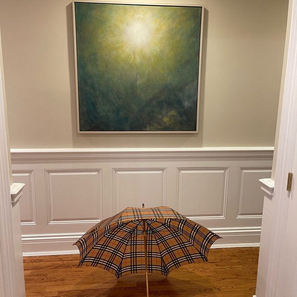 NWOT Vintage Burberry of London Classic Walking Umbrella - Picture 3 of 6